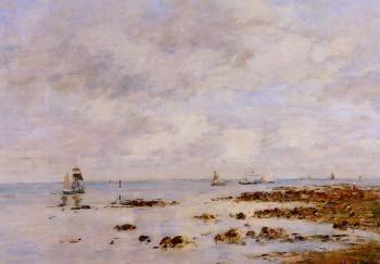 尤金 佈丹 Low Tide at Saint-Vaast-la-Hougue